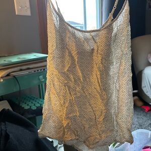 Old Navy Cream Geometric Camisole